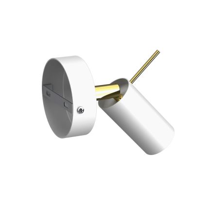 Настінний точковий світильник PRESTON 1xGU10/40W/230V білий/золотий