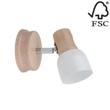 Настінний точковий світильник SVANTJE 1xE14/40W/230V береза – сертифіковано FSC