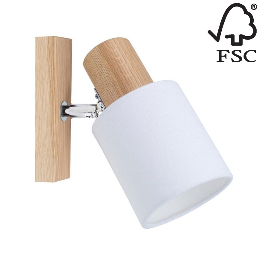 Настінний точковий світильник TREEHOUSE 1xE27/25W/230V дуб – сертифіковано FSC