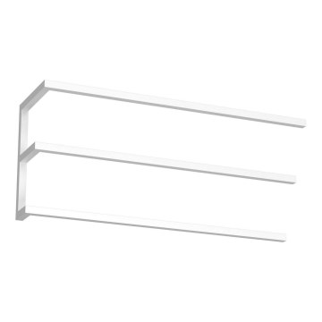 Настінний тримач для рушників 25x60 см білий