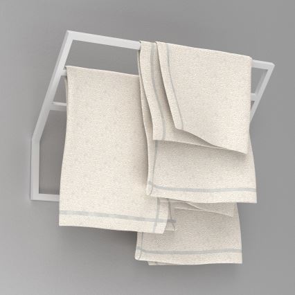 Настінний тримач для рушників 37x60 см білий