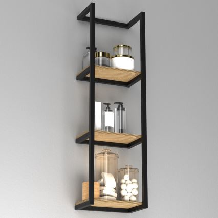 Настінний тримач для рушників 78x23 см чорний