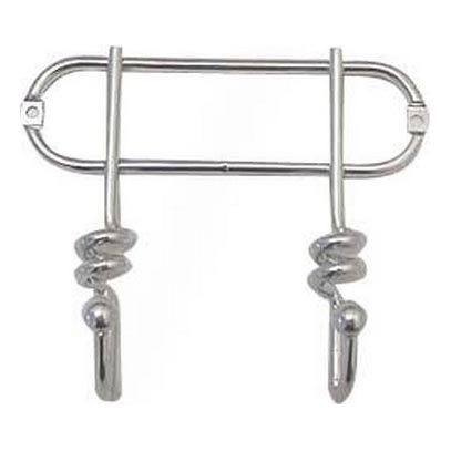 Настінний вішак TWIST 13,5x16,5 см, глянцевий хром