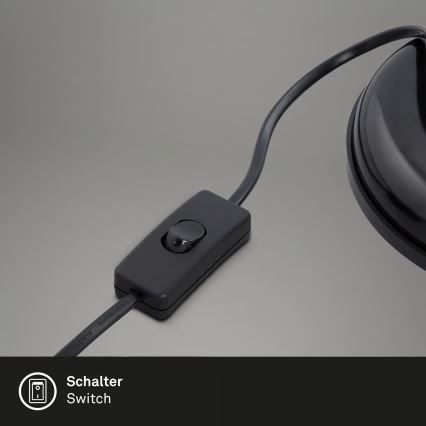 Настольная лампа 1xE14/25W/230V чёрная