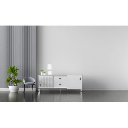 Настольная лампа 1xE27/25W/230V белая