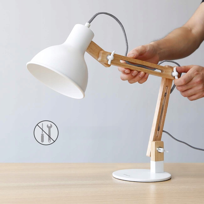 Настольная лампа 1xE27/40W/230V белая