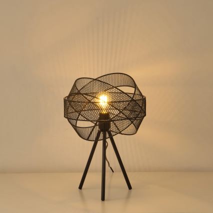 Настольная лампа 1xE27/40W/230V черная
