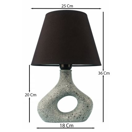 Настольная лампа 1xE27/40W/230V черный/зеленый