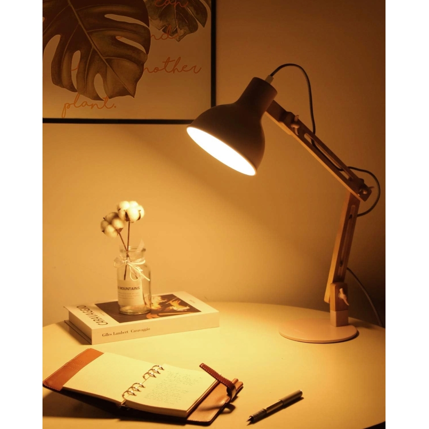 Настольная лампа 1xE27/40W/230V розовая