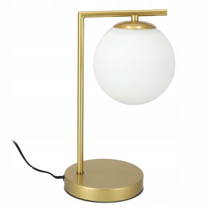 Настольная лампа 1xE27/40W/230V золотая/белая