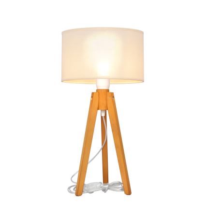 Настольная лампа ALBA 1xE27/15W/230V кремовый/дуб