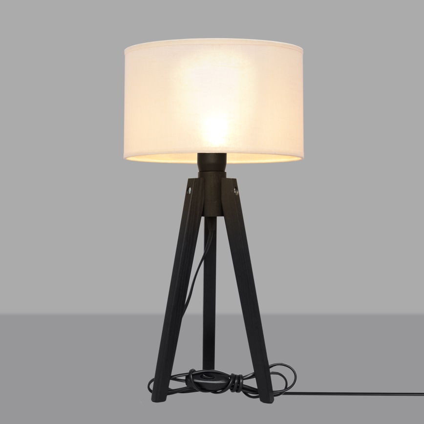 Настольная лампа ALBA 1xE27/15W/230V кремовый/сосна