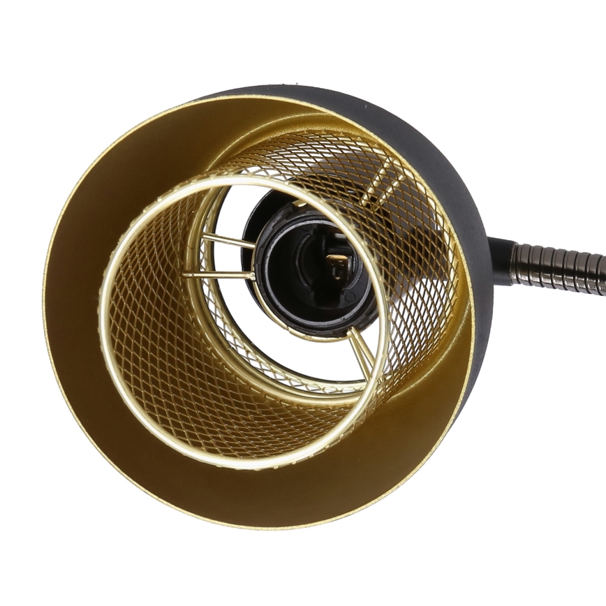 Настольная лампа ALEKSANDRIA 1xE14/40W/230V черный/золотистый