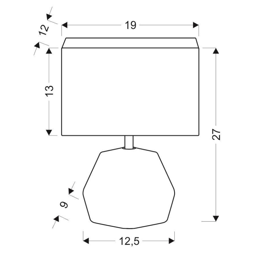 Настольная лампа ANIMI 1xE14/40W/230V черная