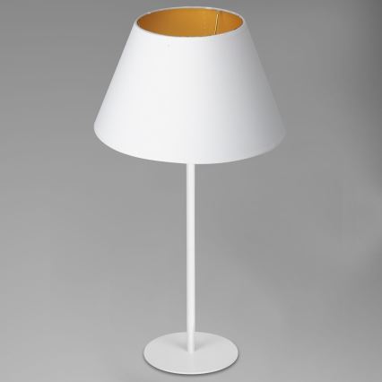 Настольная лампа ARDEN 1xE27/60W/230V диаметр 30 см белая/золотая