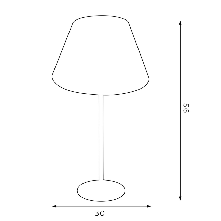 Настольная лампа ARDEN 1xE27/60W/230V ⌀ 30 cm черная/золотая