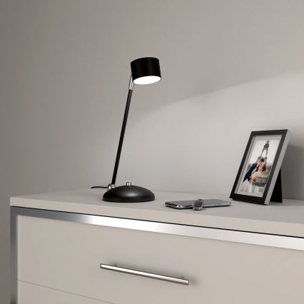 Настольная лампа ARENA 1xGX53/11W/230V черный/блестящий хром