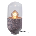 Настольная лампа ASEL 1xE27/25W/230V мраморный серый/коричневый