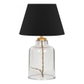 Настольная лампа AYD 1xE27/40W/230V чёрная/прозрачная