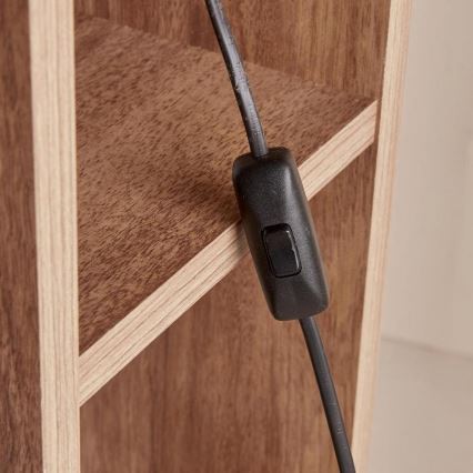 Настольная лампа AYD 1xE27/40W/230V коричневая/белая