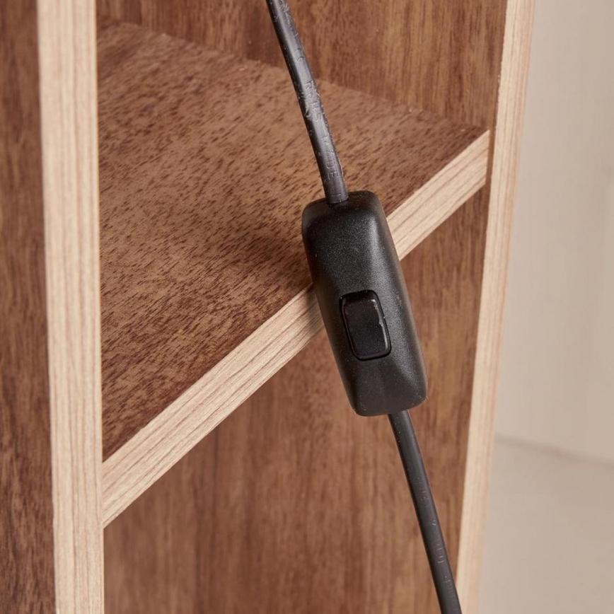 Настольная лампа AYD 1xE27/40W/230V коричневая/белая