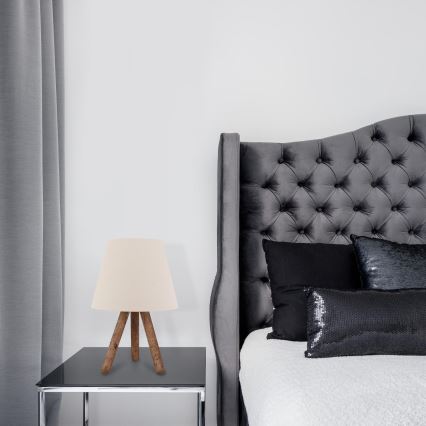 Настольная лампа AYD 1xE27/60W/230V бежевая/коричневая