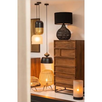 Настольная лампа BASICLABEL 1xE27/40W/230V бамбук
