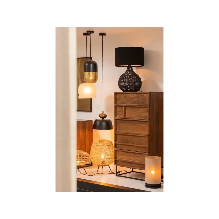 Настольная лампа BASICLABEL 1xE27/40W/230V бамбук