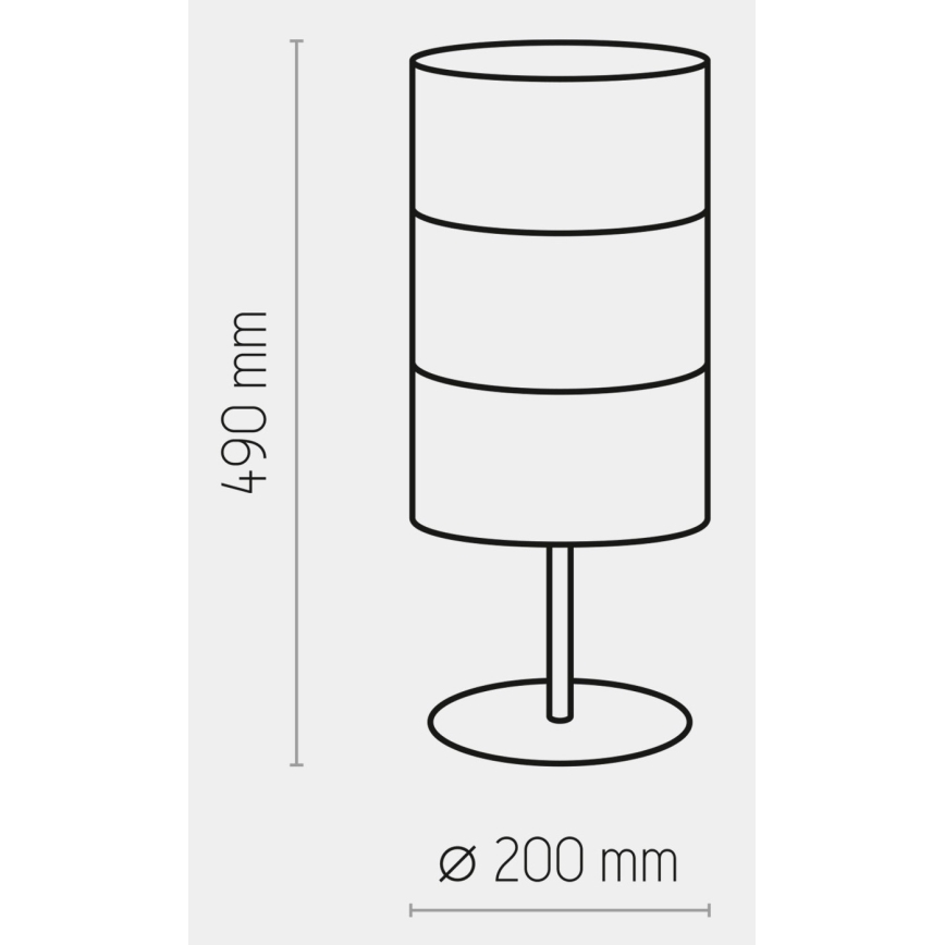 Настольная лампа BOGART 1xE27/15W/230V белая/золотая