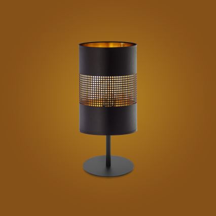 Настольная лампа BOGART 1xE27/15W/230V черная/золотая