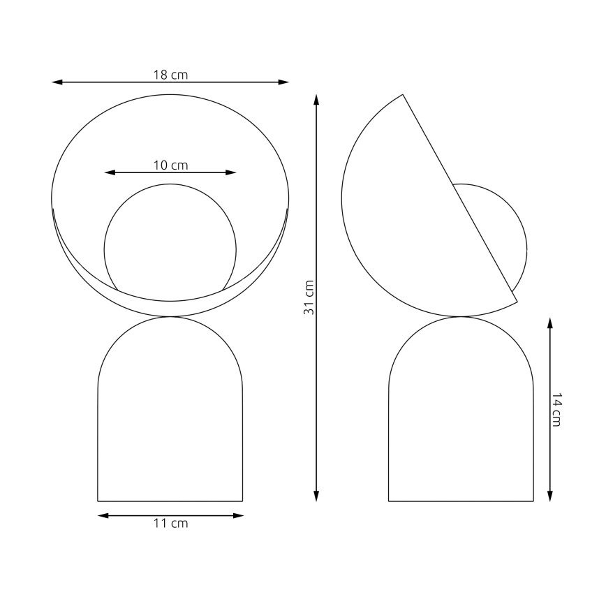 Настольная лампа BOTO 1xG9/8W/230V серая
