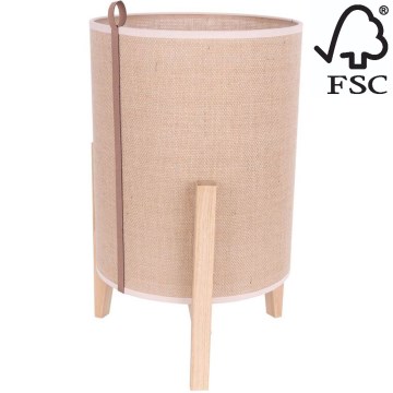 Настольная лампа CASIOPEA 1xE27/40W/230V 40 см дуб – сертифицировано FSC