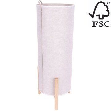 Настольная лампа CASIOPEA 1xE27/40W/230V 70 см дуб – сертифицировано FSC