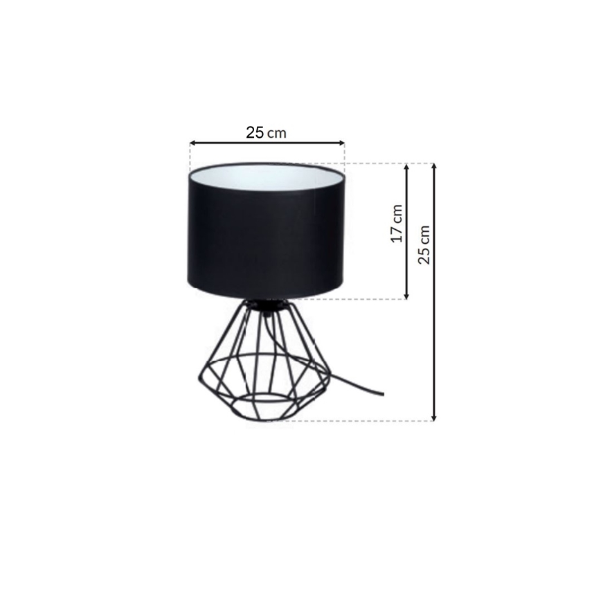 Настольная лампа COLIN 1xE27/60W/230V