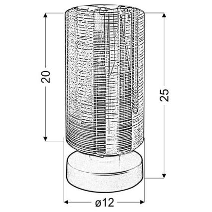 Настольная лампа COX 1xE27/60W/230V золотистый