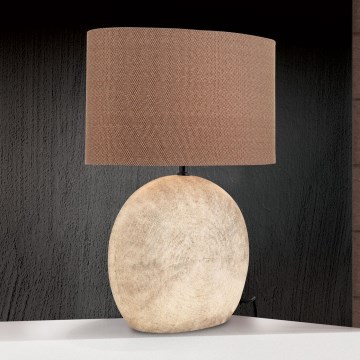 Настольная лампа ETHNO 1xE27/60W/230V керамика коричневый/бежевый