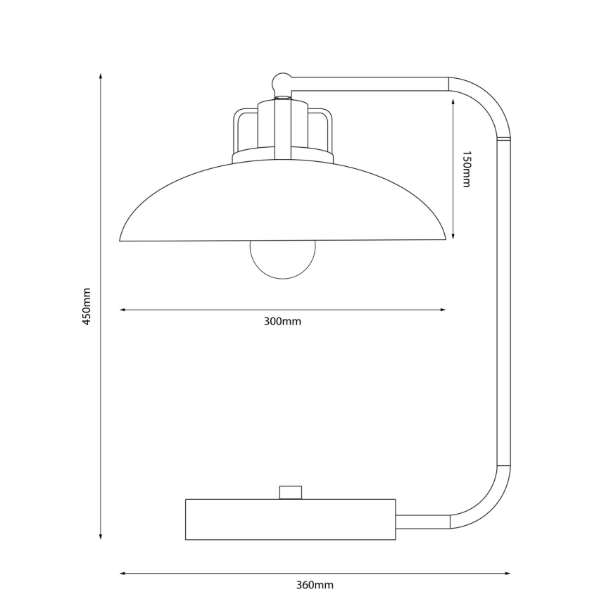 Настольная лампа FELIX 1xE27/60W/230V зеленая