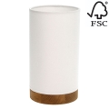 Настольная лампа FIRE 1xE27/25W/230V дуб/белый - сертифицировано FSC