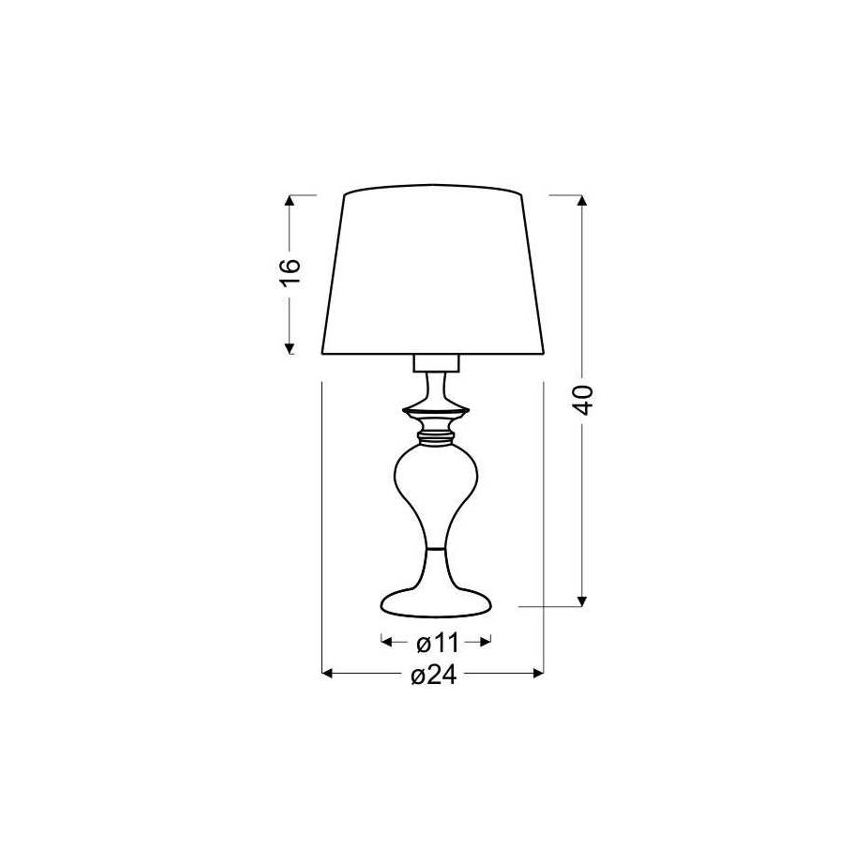 Настольная лампа GILLENIA 1xE27/60W/230V