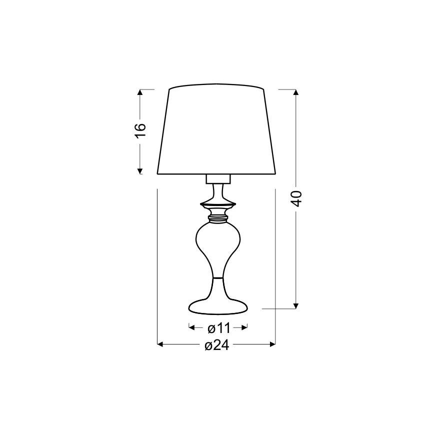 Настольная лампа GILLENIA 1xE27/60W/230V