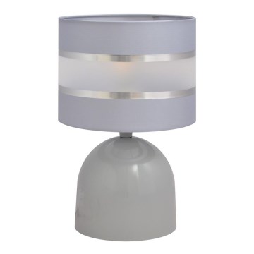 Настольная лампа HELEN 1xE27/15W/230V серая/серебряная