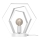 Настольная лампа HEXAGON 1xE27/15W/230V