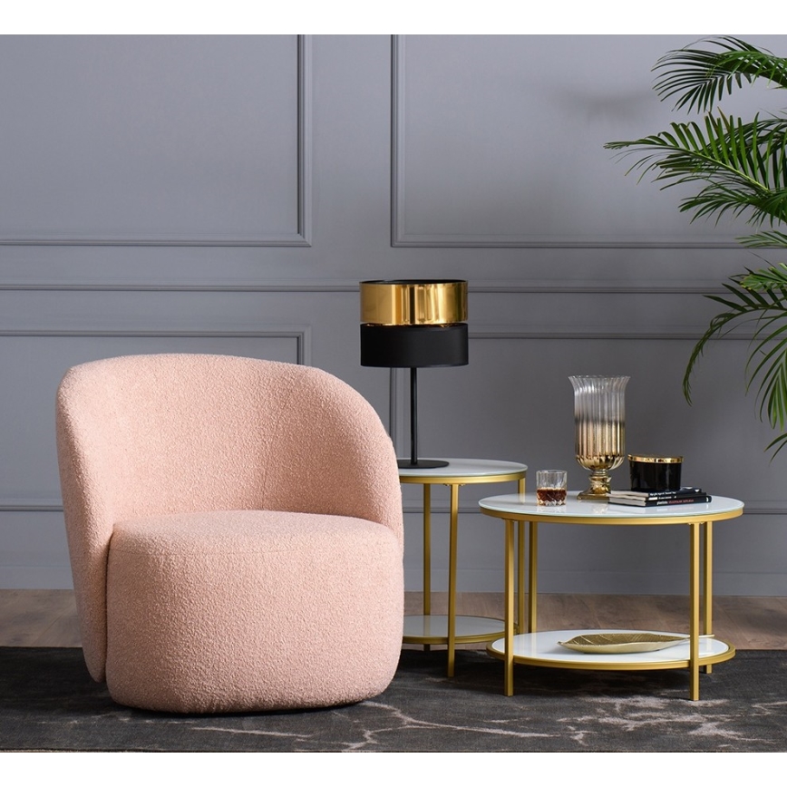 Настольная лампа HILTON 1xE27/25W/230V латунь/черная