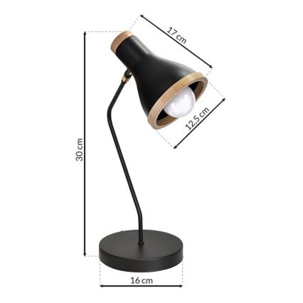 Настольная лампа HOLLY 1xE27/60W/230V