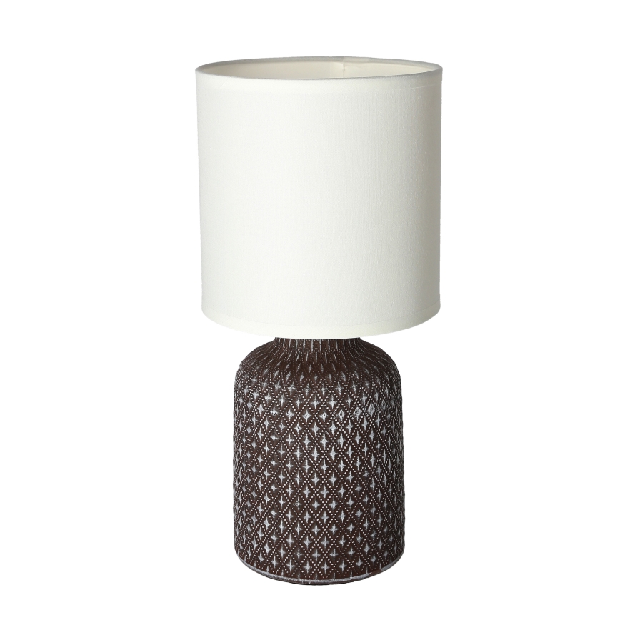 Настольная лампа INER 1xE14/40W/230V коричневая