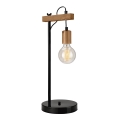 Настольная лампа LEON 1xE27/60W/230V бук - сертифицировано FSC