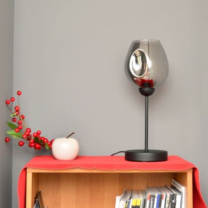 Настольная лампа LILI 1xE27/15W/230V черный/серый