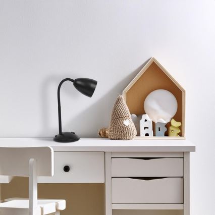 Настольная лампа LOGIC 1xE27/60W/230V черный