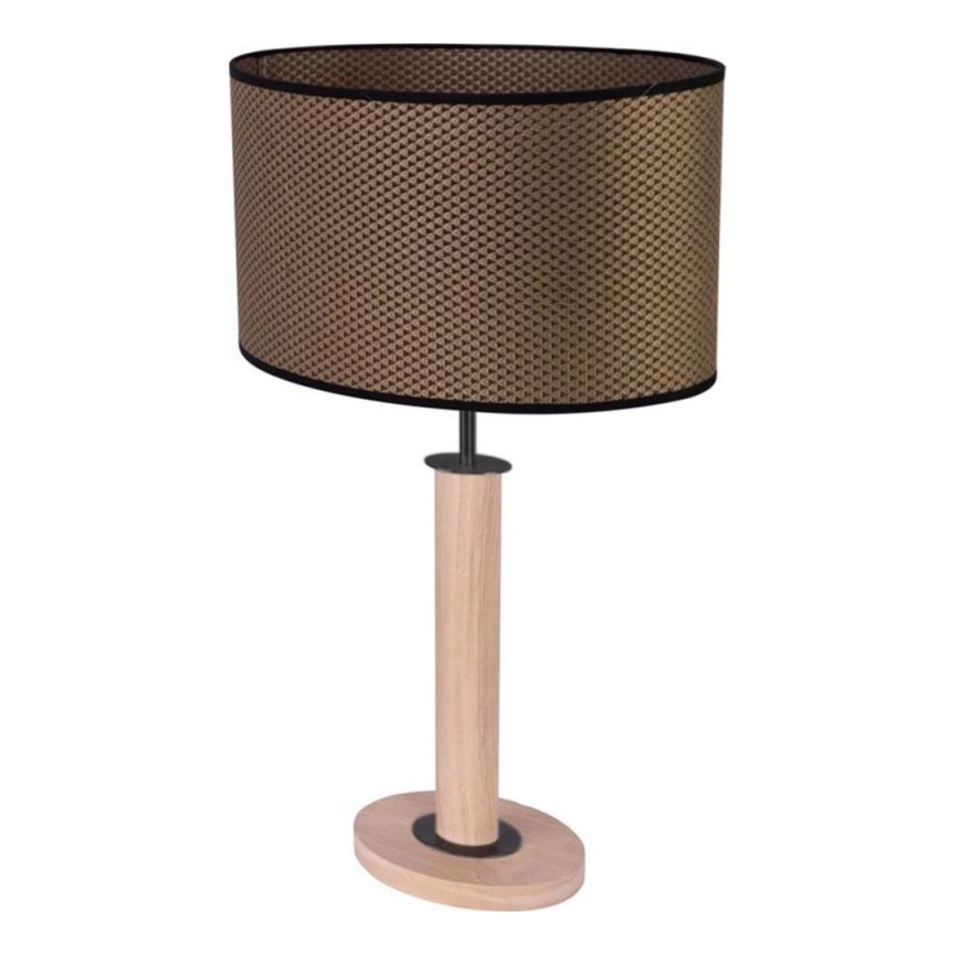 Настольная лампа MERCEDES 1xE27/40 Вт/230 В 60 см коричневый/дуб