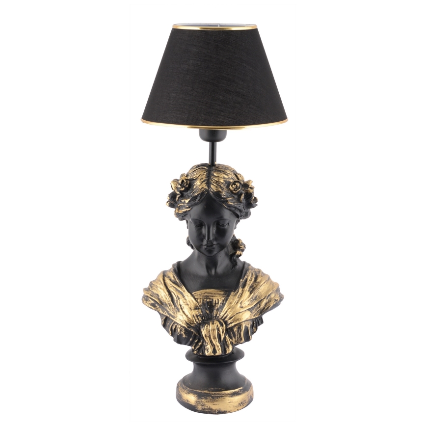 Настольная лампа OPELYA 1xE27/40W/230V черный/золотистый